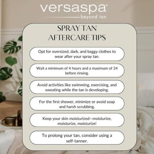 Spray tan aftercare Spray tan aftercare